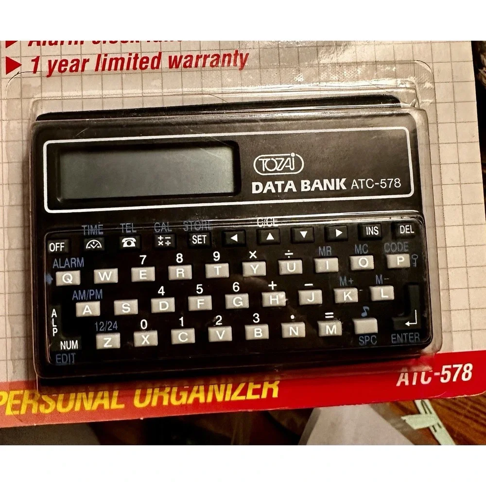 NEW Vtg Tozai ATC-578 Personal Information Organizer PDA Electronic‎ Data Bank